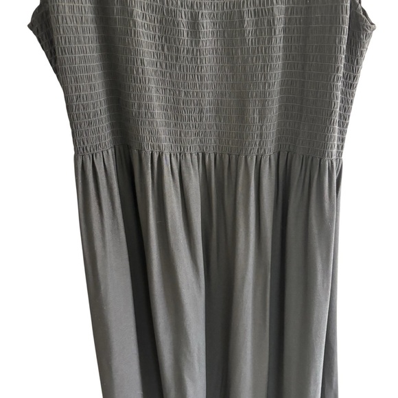 Smocked Floral Embroidered Maxi Sundress 2X Sleeveless Cottagecore Boho Peasant - Picture 5 of 16